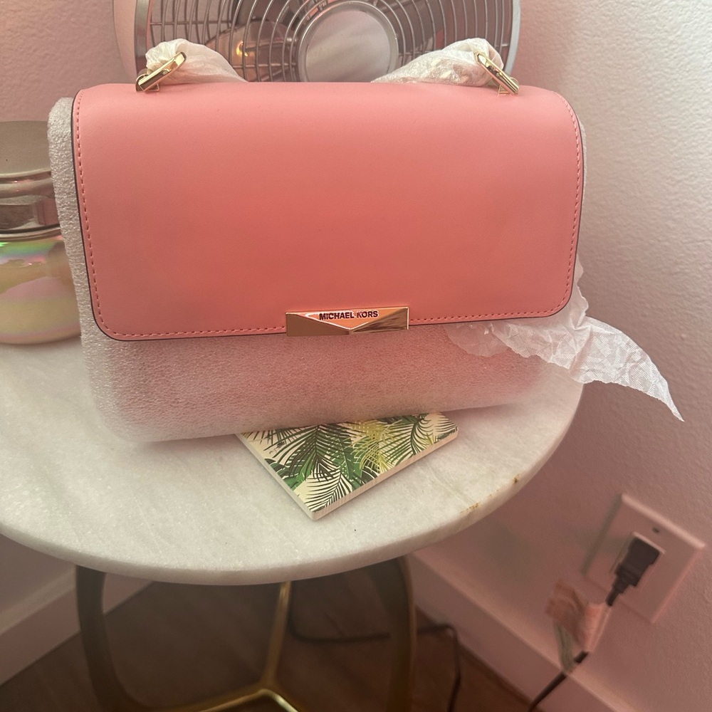 Michael Kors Jade Crossbody in Carnation Pink - Picture 4 of 5
